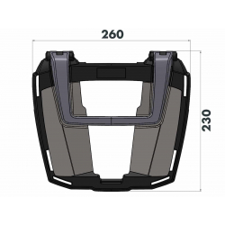 V-Strom 800 DE (2023-) ✓ Support de top case Easyrack Hepco-Becker