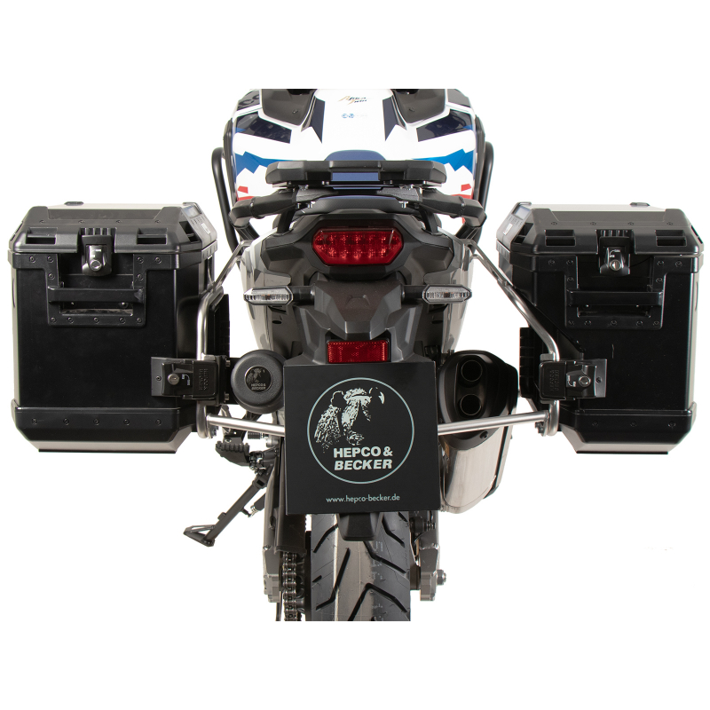 Africa Twin CRF 1100 Adventure Sports à partir de 2024 ✓ Ensemble supports + valises Xplorer Cutout Set - Noir