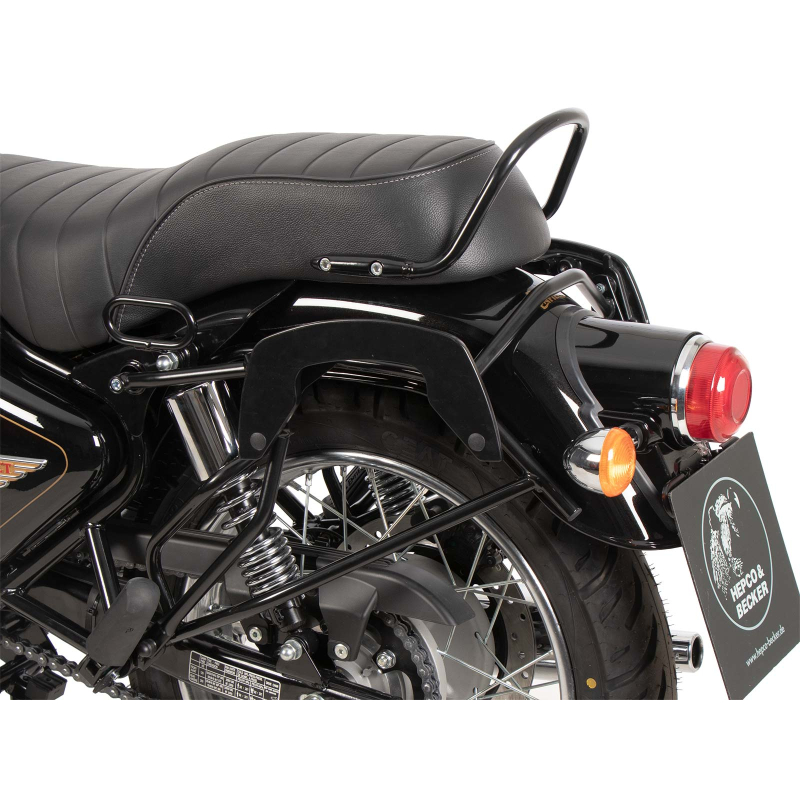 Bullet 350 à partir de 2024 ✓ Supports de sacoches type C-Bow Noire Hepco-Becker