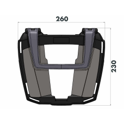 S 1000 XR à partir de 2024 ✓ Support de top case Easyrack Hepco-Becker