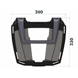 MT-09 SP à partir de 2024 ✓ Support de top case Easyrack Hepco-Becker